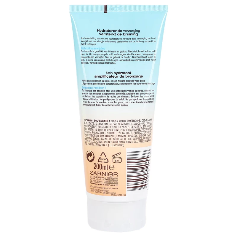 Soin après-soleil amplificateur de bronzage