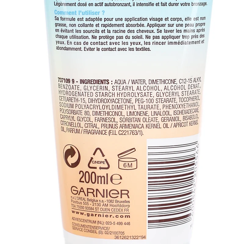 Soin après-soleil amplificateur de bronzage