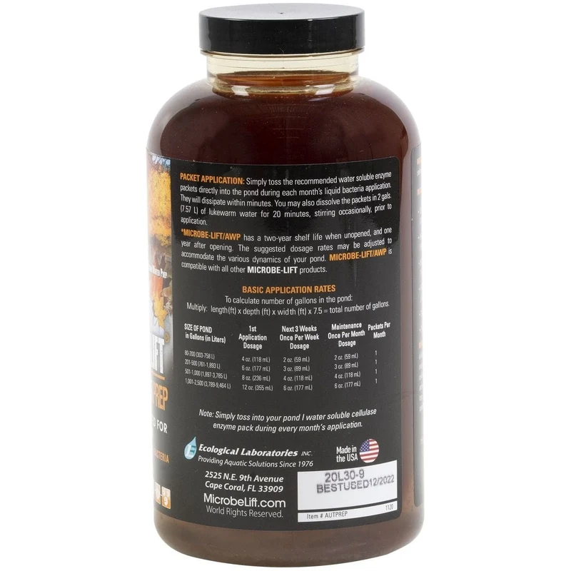Microbe-Lift Automne/hiver 1 litre - Formule spéciale pour l'automne et l'hiver