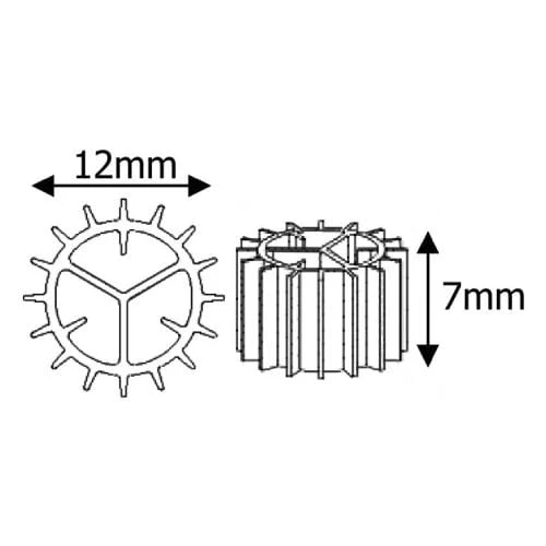 Bio Carrier type KNS 100L blanc - Pour une filtration biologique efficace - Aquaforte