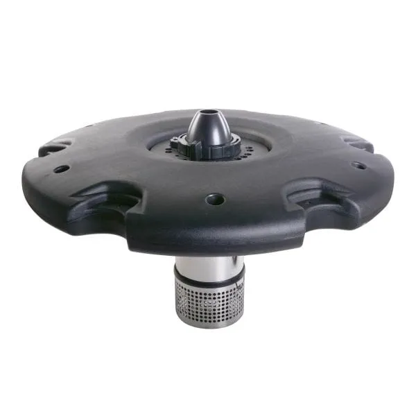 Aquaforte Fontaine flottante professionnelle 600W – 3 jets interchangeables – Aération & décoration pour étangs jusqu'à 1500 m²