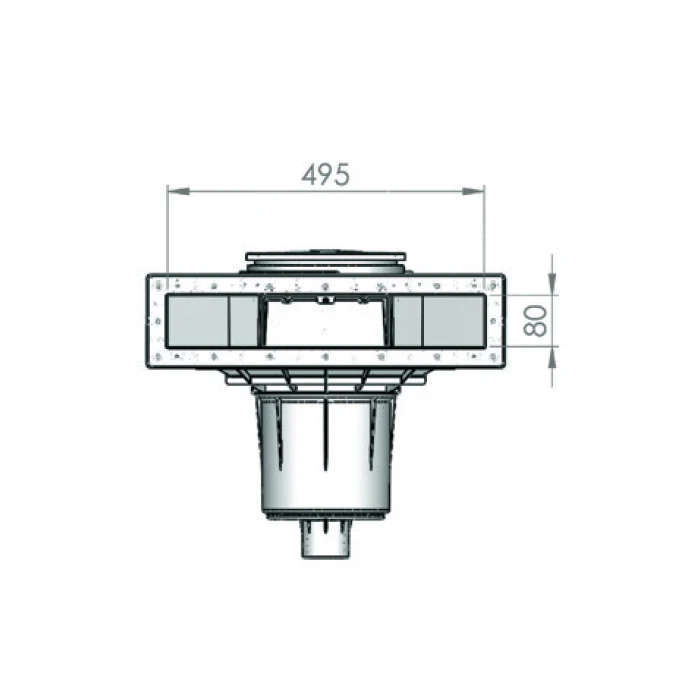 Skimmer NORM 17,5L vis métrique - Skimmer de paroi