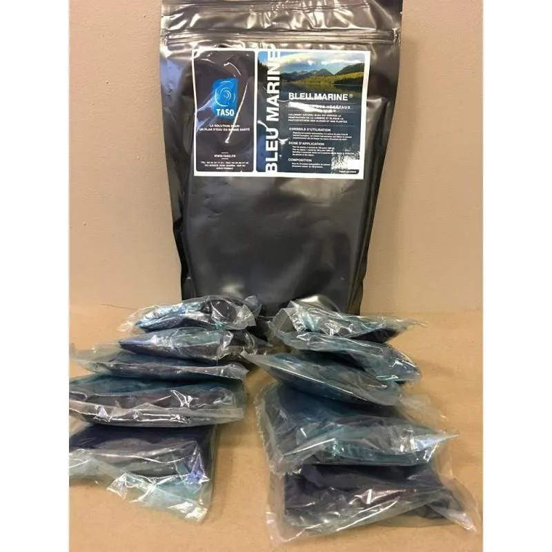 Aquipond BLUE MARINE 1KG (10 SACHETS) - Colorant pour étang naturel - Blue Lake
