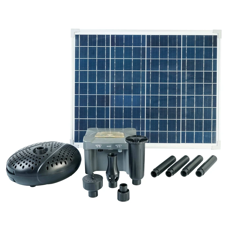 SolarMax 2500 - Pompe de jet d'eau solaire autonome avec accu - Ubbink