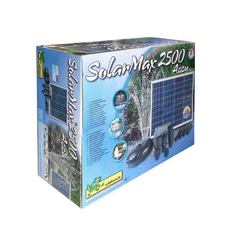 SolarMax 2500 - Pompe de jet d'eau solaire autonome avec accu - Ubbink
