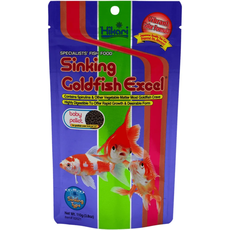 Hikari Goldfish Excel Baby - 110gr - Pour poissons rouges et voiles de chine