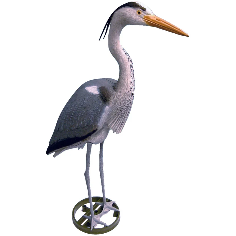 Héron factice 2 pattes - Figurine pour bassin - Efficace contre les hérons