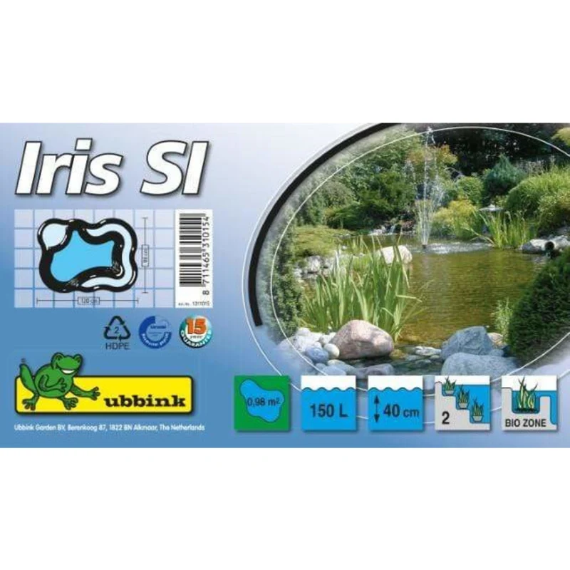 Iris SI - Bassin à enterrer 120 x 90 x 40CM - 150litres - Ubbink