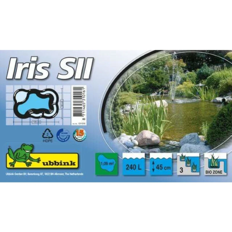 Iris SII - Bassin à enterrer 135 x 90 x 45CM - 240litres - Ubbink