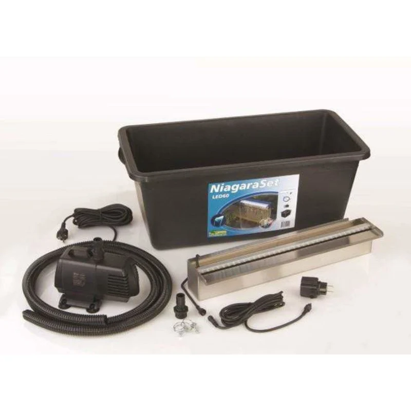 Set Niagara 60 Led Lame d'eau / Cascade en Inox