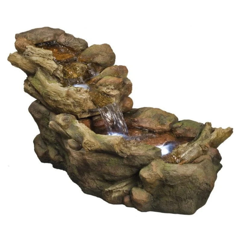 Aspen vieille souche - Cascade avec LED intégrée - Ubbink