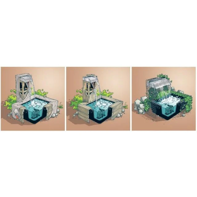 Set Nevada 60 Led - Cascade/Lame d'eau en Inox