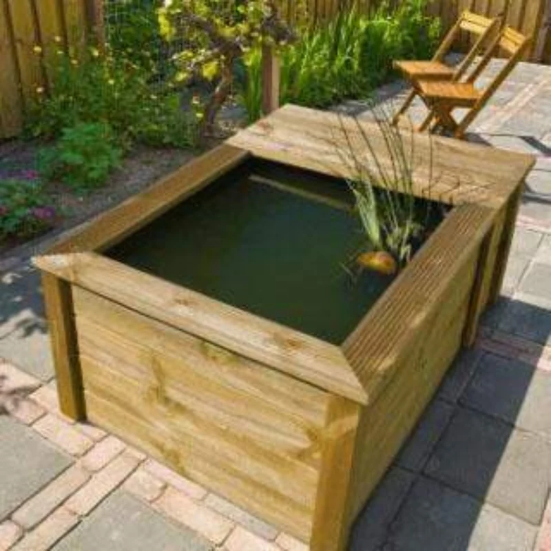 Set QUADRO WOOD III - Set pour bassin en Bois de sapin du Nord
