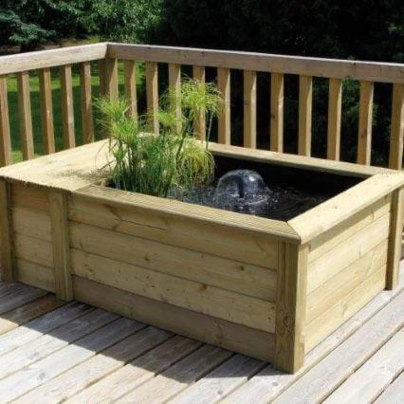 Set QUADRO WOOD III - Set pour bassin en Bois de sapin du Nord