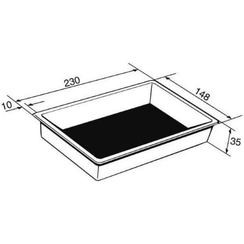 Jupiter H1 - Bassin à enterrer polyester 230 x 148 x 35CM - 875litres - Ubbink