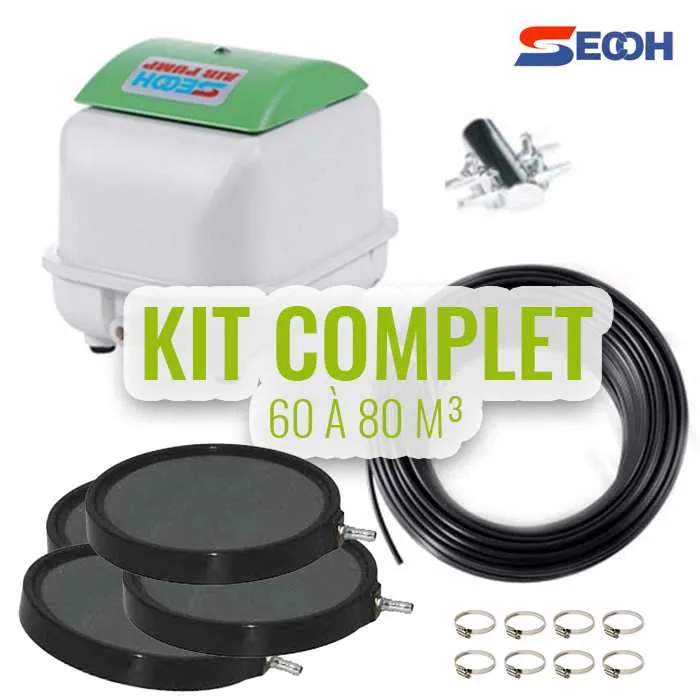 Kit n°5 pour bassin de 60 à 80M³ - Japan quality - Secoh