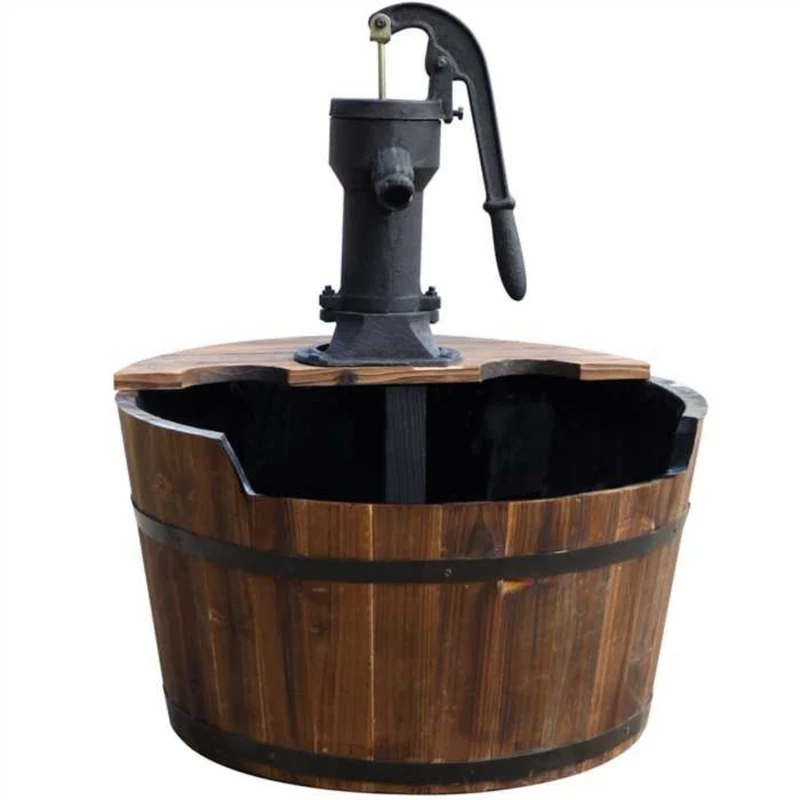 Newcastle tonneau en bois avec pompe à main - Kit tout-en-un - Ubbink