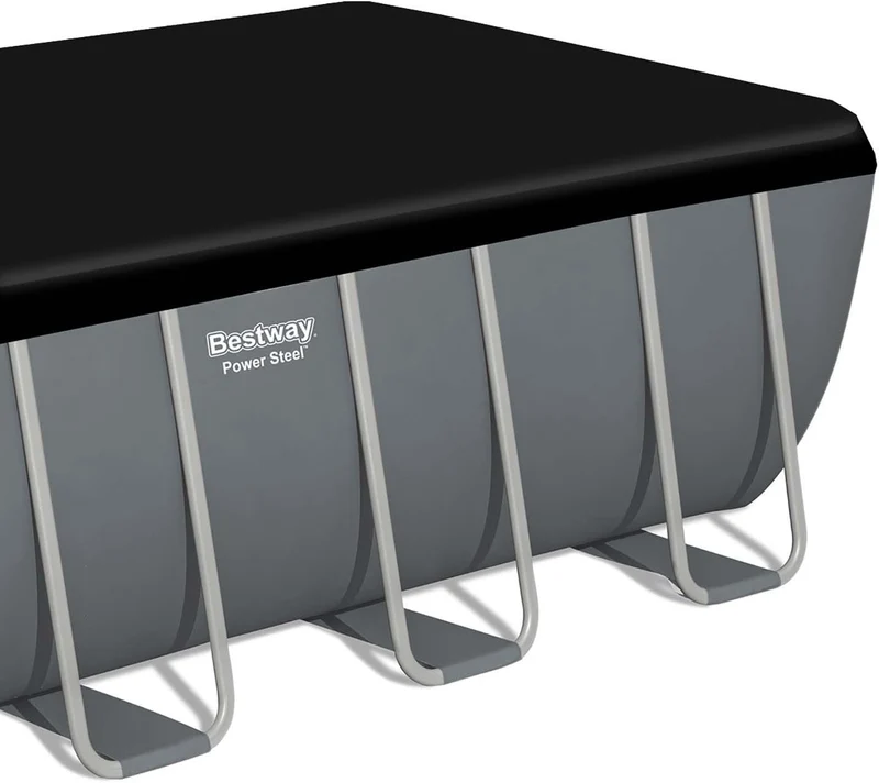 Bestway – Power Steel piscina desmontable rectangular (488 × 244 × 122 cm)