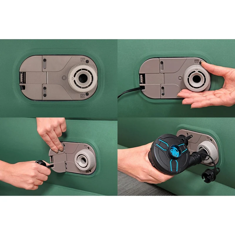 Bestway - Toughlite TPU Colchón hinchable con bomba eléctrica integrada