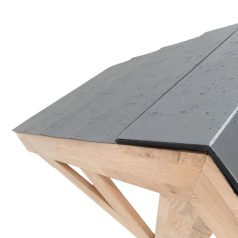 Kit de Marquise en Bois Chêne Massif - 125 cm