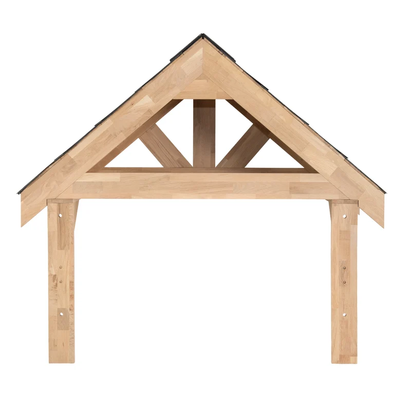 Kit de Marquise en Bois Chêne Massif - 125 cm
