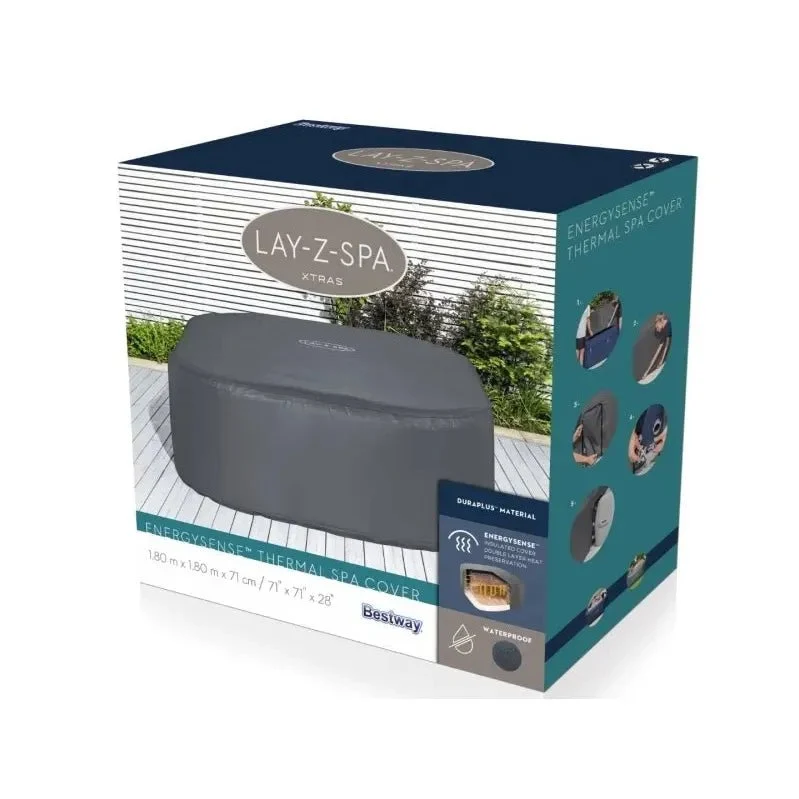 Bestway - Funda protectora para spa Lay-Z-Spa cuadrada