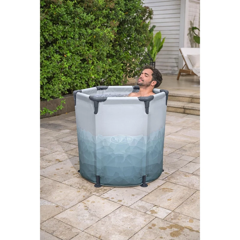 Bestway - Baño de hielo hinchable Glacial Dip 90 cm x 80 cm con filtro y cubierta