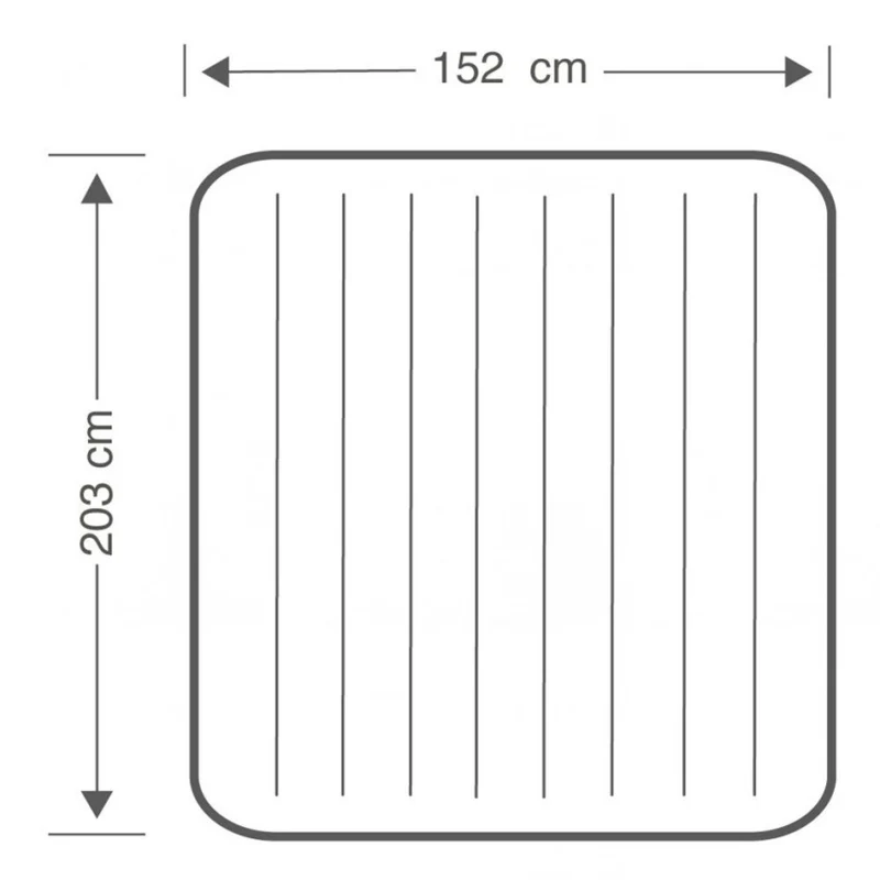 Intex Dura-Beam Classic Downy Colchón Hinchable Doble 152x203cm