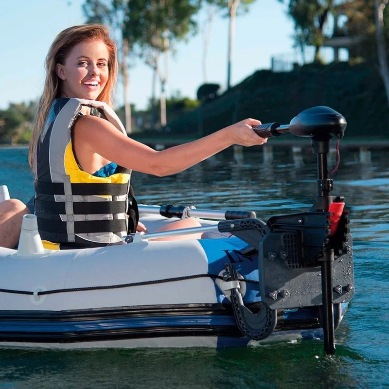Intex Motor Fueraborda Eléctrico 12V 420W para Barcas Hinchables