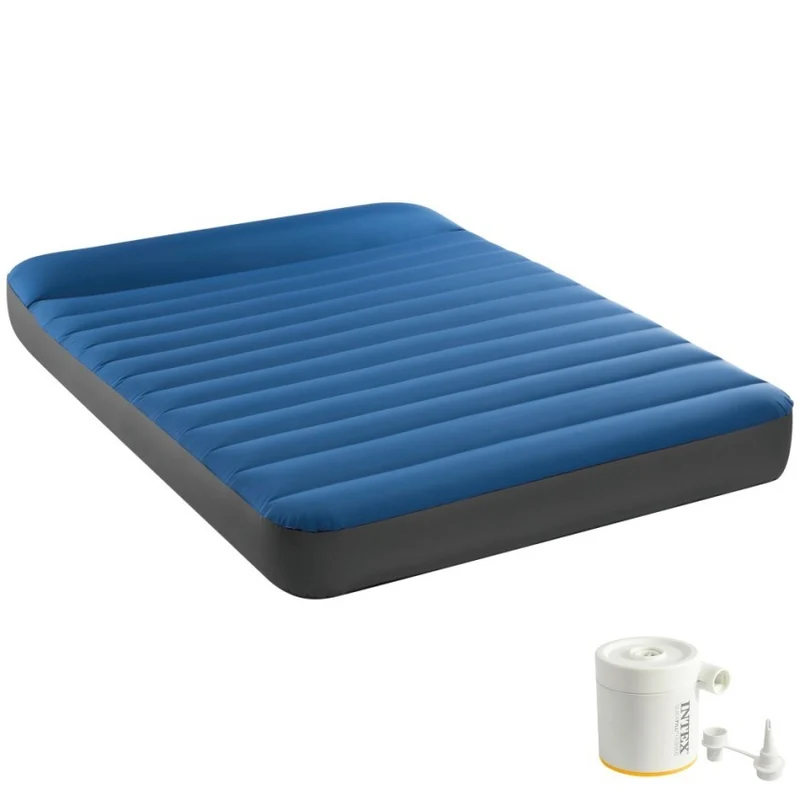 Intex Colchón Hinchable Doble Camping Mattress TPU 137x191cm