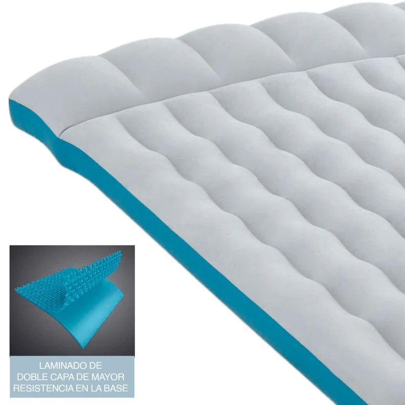 Intex Camping Mats Colchón Hinchable Doble 127x193x24 cm