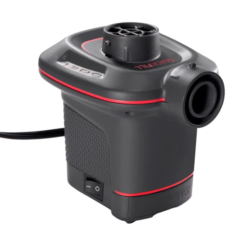 Intex Quick-Fill Hinchador Eléctrico para Coche con 3 Boquillas