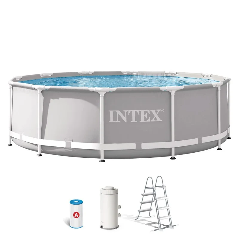 Intex Piscina Elevada Redonda Prism Frame 366x99cm con Depuradora