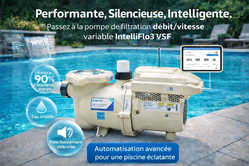 Pompe Pentair IntelliFlo3 VSF 1,5 HP avec carte relais intégrée – 011066