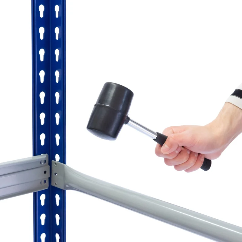 Monster Racking - Lot de 2 Rayonnages T-Rax pour Pneus en Acier Bleu