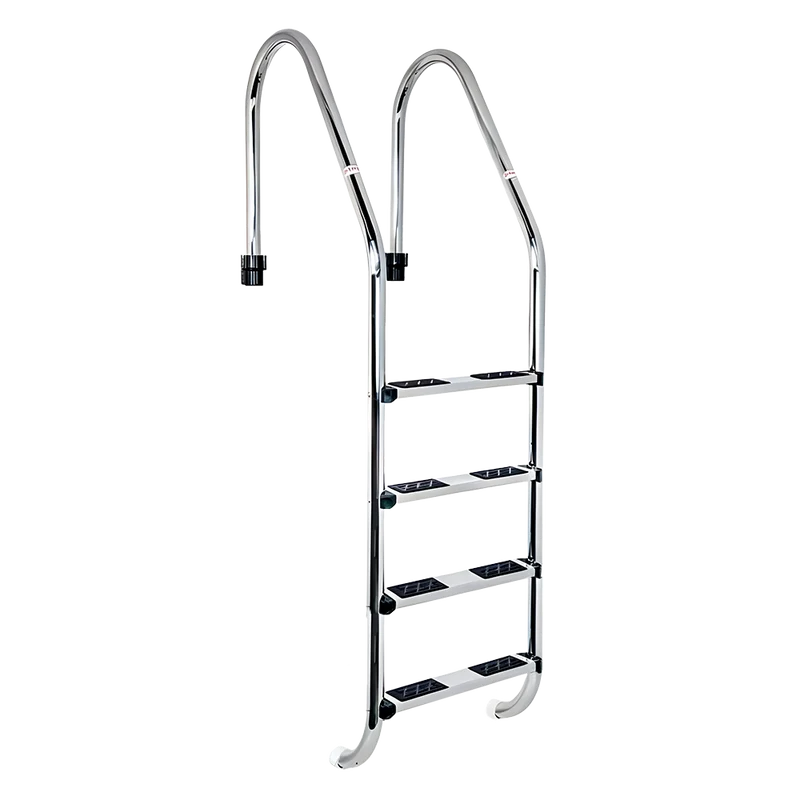 Escalera Standar 4 Peldaños antideslizantes QP. Acero Inox. AISI-316