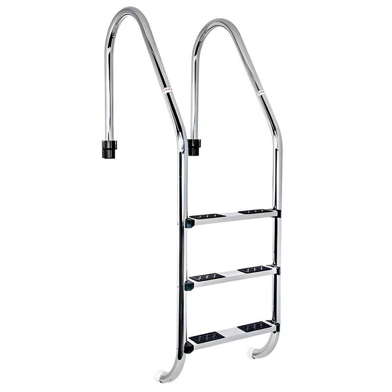 Escalera Standar 3 Peldaños antideslizantes QP. Acero Inox. AISI-316L