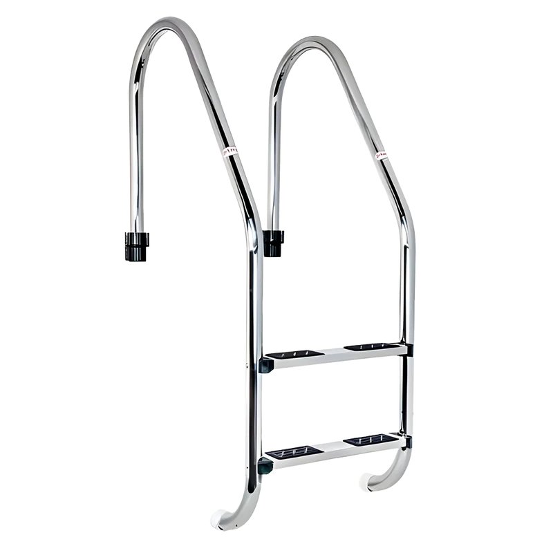 Escalera Standar 2 Peldaños antideslizantes QP. Acero Inox. AISI-316L