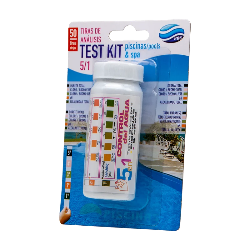 Test kit tiras análisis 5 en 1 PQS