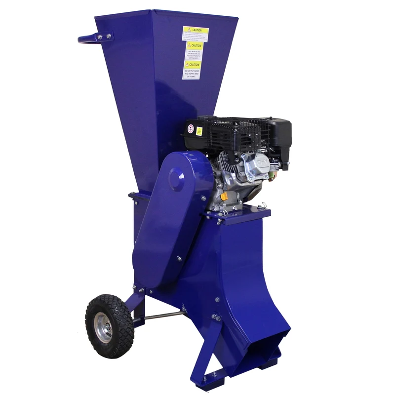 T-Mech Lot de Fendeur de Bûches 5 T & Broyeur de Bois 6,5 CV