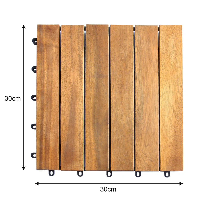 39 Dalles de Terrasse en Bois d'Acacia