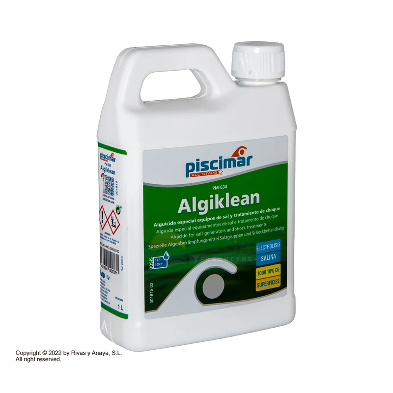 Algicida y abrillantador Piscimar PM-634 Algiklean 200044 – 1 L