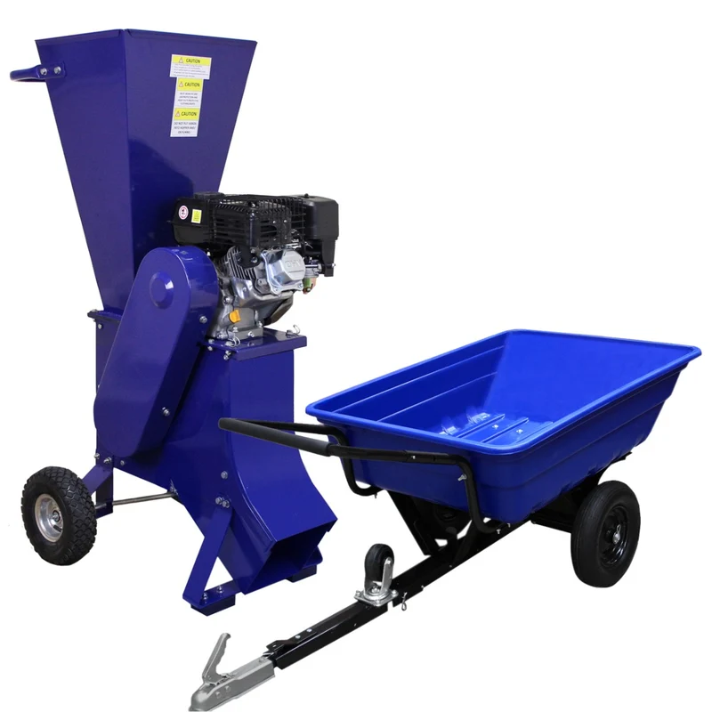 T-Mech Remorque Tout Terrain & Broyeur de Bois 6,5 CV