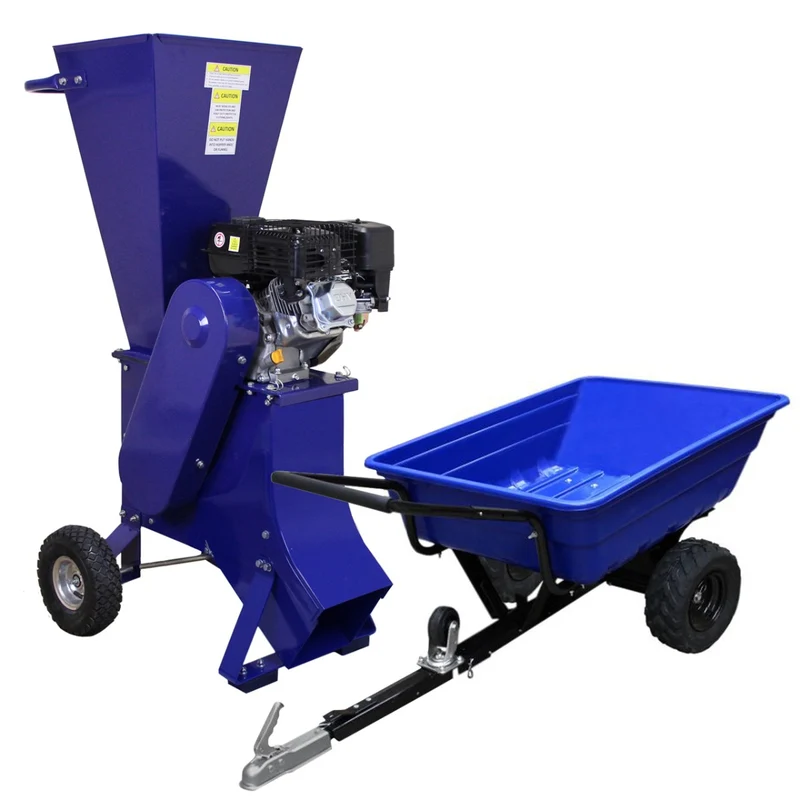 T-Mech Remorque ATV Tout-Terrain & Broyeur de Bois 6,5 CV
