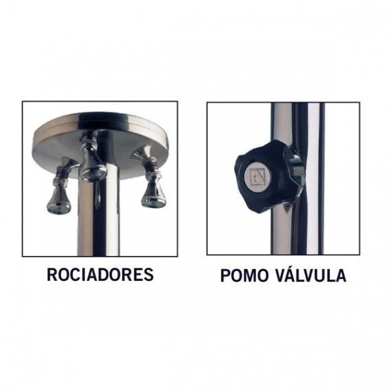 Astralpool Ducha piscina con 3 rociadores para piscina