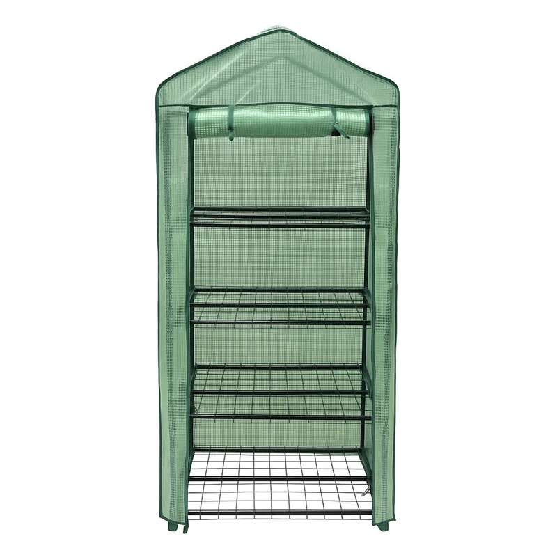 Mini Serre à 4 étagère avec Couverture en PE