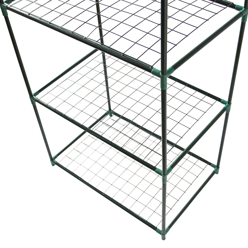 Mini Serre à 4 étagère avec Couverture en PVC