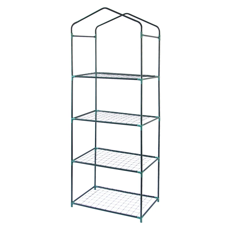 Mini Serre à 4 étagère avec Couverture en PVC