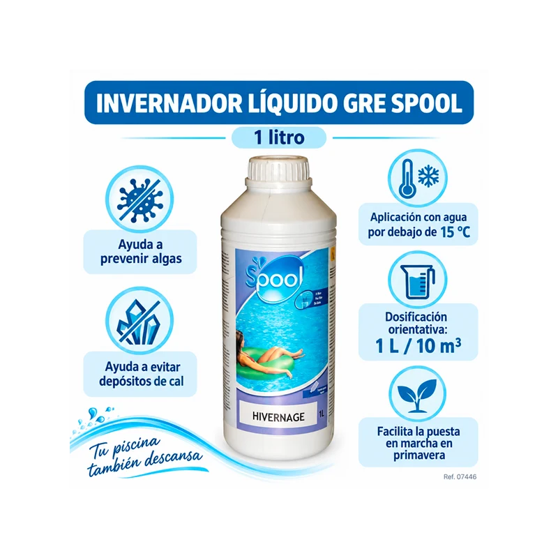 Invernador líquido Spool GRE 1 L para piscinas – 07446