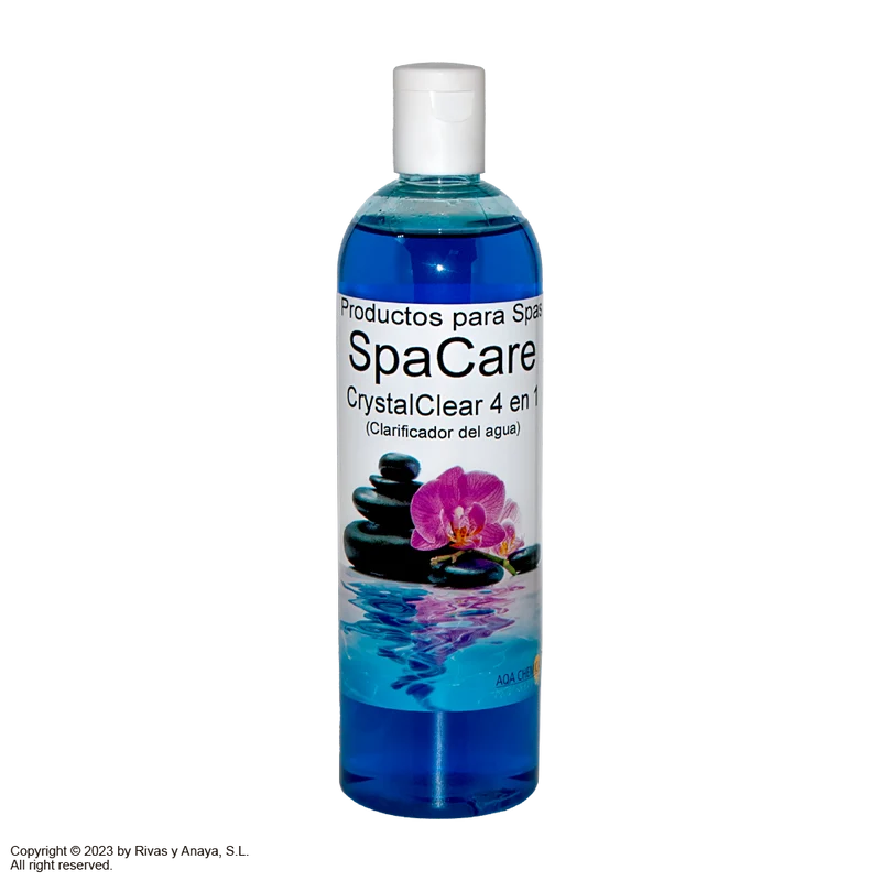 Clarificador Crystal Clear "4 en 1". Botella de 500 c.c. AQAchemicals.
